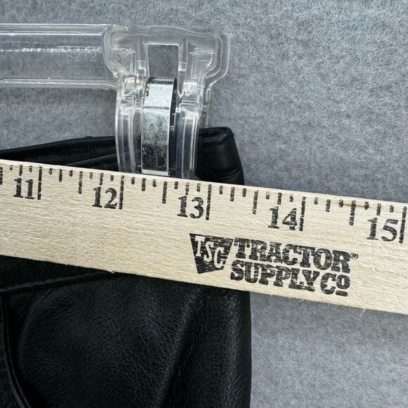 Vintage Y2K Tommy Hilfiger Straight Leg Black Genuine Leather Pants Size 4 STUNN - Picture 11 of 12